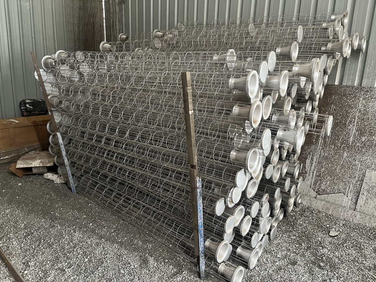 Galvanised iron filter cages manufactured by RG Steel Crafts